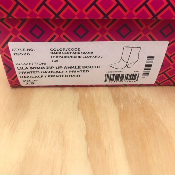 Tory Burch Genuine Calf Hair Pointed Toe Lila Bootie Women’s Size 7.5 - Picture 8 of 10